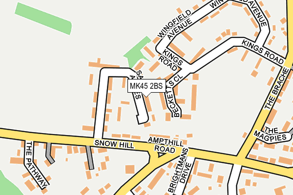 MK45 2BS map - OS OpenMap – Local (Ordnance Survey) MK45 2BS map - OS OpenMap – Local (Ordnance Survey)