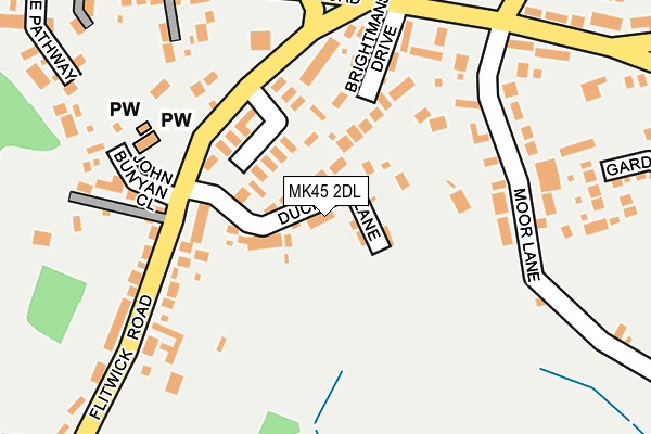 MK45 2DL map - OS OpenMap – Local (Ordnance Survey) MK45 2DL map - OS OpenMap – Local (Ordnance Survey)