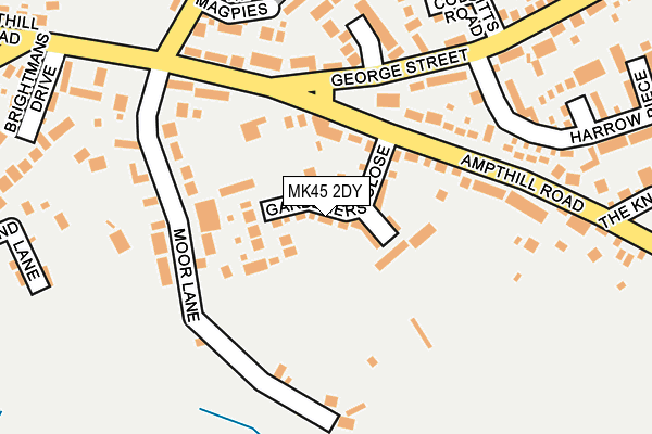 MK45 2DY map - OS OpenMap – Local (Ordnance Survey) MK45 2DY map - OS OpenMap – Local (Ordnance Survey)