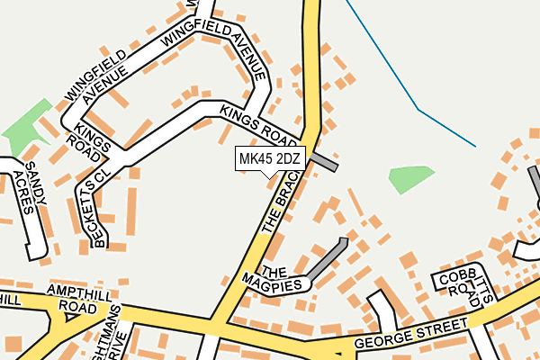 MK45 2DZ map - OS OpenMap – Local (Ordnance Survey) MK45 2DZ map - OS OpenMap – Local (Ordnance Survey)