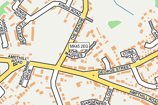 MK45 2EG map - OS OpenMap – Local (Ordnance Survey) MK45 2EG map - OS OpenMap – Local (Ordnance Survey)