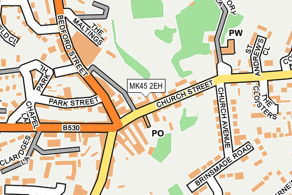 MK45 2EH map - OS OpenMap – Local (Ordnance Survey) MK45 2EH map - OS OpenMap – Local (Ordnance Survey)