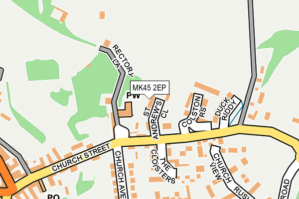 MK45 2EP map - OS OpenMap – Local (Ordnance Survey)