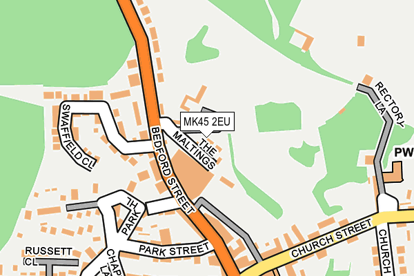MK45 2EU map - OS OpenMap – Local (Ordnance Survey) MK45 2EU map - OS OpenMap – Local (Ordnance Survey)