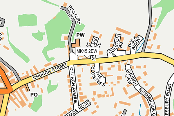 MK45 2EW map - OS OpenMap – Local (Ordnance Survey) MK45 2EW map - OS OpenMap – Local (Ordnance Survey)