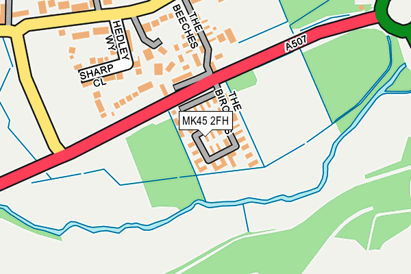 MK45 2FH map - OS OpenMap – Local (Ordnance Survey) MK45 2FH map - OS OpenMap – Local (Ordnance Survey)