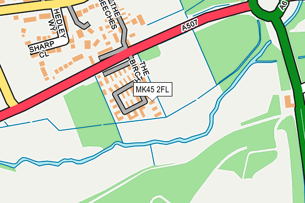 MK45 2FL map - OS OpenMap – Local (Ordnance Survey) MK45 2FL map - OS OpenMap – Local (Ordnance Survey)