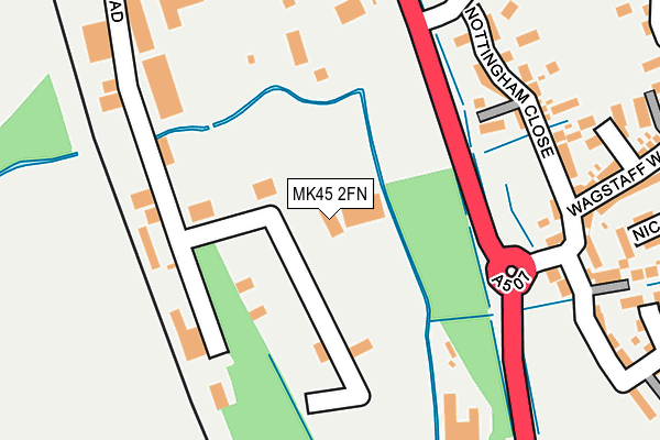 MK45 2FN map - OS OpenMap – Local (Ordnance Survey) MK45 2FN map - OS OpenMap – Local (Ordnance Survey)
