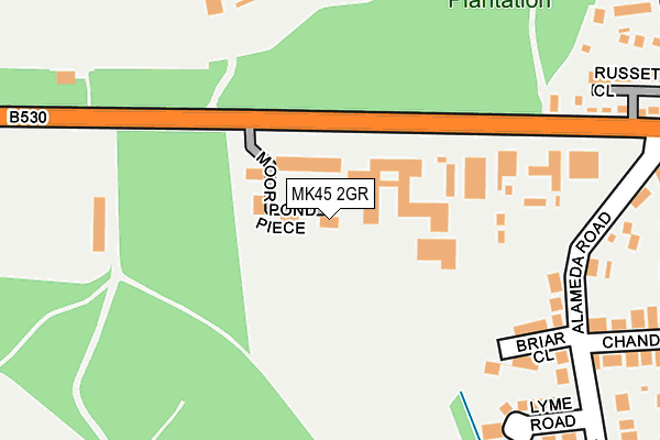 MK45 2GR map - OS OpenMap – Local (Ordnance Survey) MK45 2GR map - OS OpenMap – Local (Ordnance Survey)