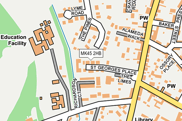 MK45 2HB map - OS OpenMap – Local (Ordnance Survey) MK45 2HB map - OS OpenMap – Local (Ordnance Survey)