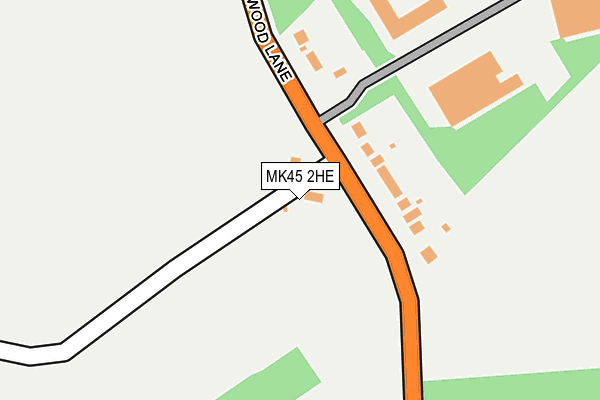 MK45 2HE map - OS OpenMap – Local (Ordnance Survey) MK45 2HE map - OS OpenMap – Local (Ordnance Survey)