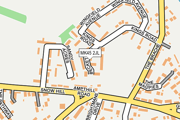 MK45 2JL map - OS OpenMap – Local (Ordnance Survey) MK45 2JL map - OS OpenMap – Local (Ordnance Survey)