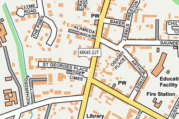 MK45 2JT map - OS OpenMap – Local (Ordnance Survey) MK45 2JT map - OS OpenMap – Local (Ordnance Survey)