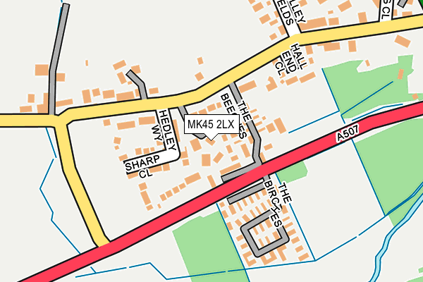 MK45 2LX map - OS OpenMap – Local (Ordnance Survey) MK45 2LX map - OS OpenMap – Local (Ordnance Survey)