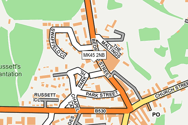 MK45 2NB map - OS OpenMap – Local (Ordnance Survey) MK45 2NB map - OS OpenMap – Local (Ordnance Survey)