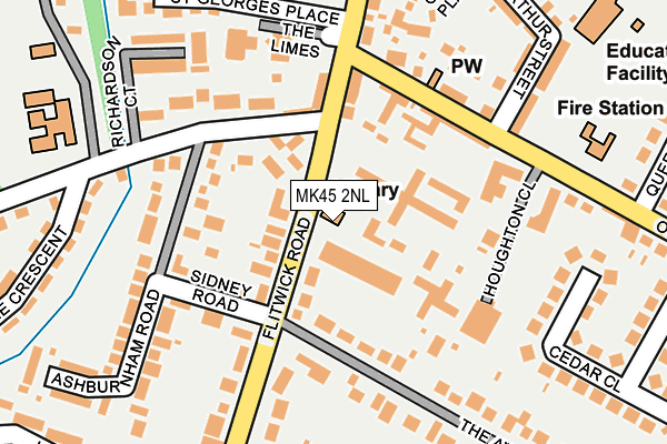 MK45 2NL map - OS OpenMap – Local (Ordnance Survey) MK45 2NL map - OS OpenMap – Local (Ordnance Survey)