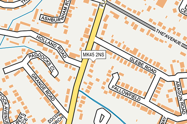 MK45 2NS map - OS OpenMap – Local (Ordnance Survey) MK45 2NS map - OS OpenMap – Local (Ordnance Survey)
