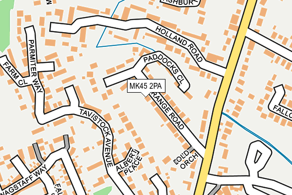 MK45 2PA map - OS OpenMap – Local (Ordnance Survey)