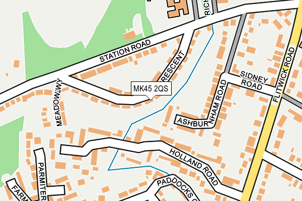 MK45 2QS map - OS OpenMap – Local (Ordnance Survey) MK45 2QS map - OS OpenMap – Local (Ordnance Survey)