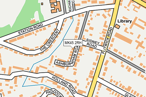 MK45 2RH map - OS OpenMap – Local (Ordnance Survey) MK45 2RH map - OS OpenMap – Local (Ordnance Survey)