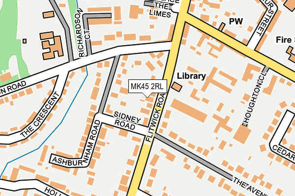 MK45 2RL map - OS OpenMap – Local (Ordnance Survey) MK45 2RL map - OS OpenMap – Local (Ordnance Survey)