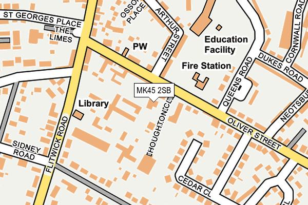 MK45 2SB map - OS OpenMap – Local (Ordnance Survey) MK45 2SB map - OS OpenMap – Local (Ordnance Survey)