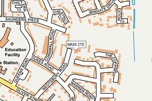MK45 2TE map - OS OpenMap – Local (Ordnance Survey) MK45 2TE map - OS OpenMap – Local (Ordnance Survey)
