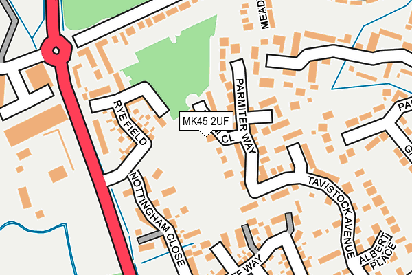 MK45 2UF map - OS OpenMap – Local (Ordnance Survey) MK45 2UF map - OS OpenMap – Local (Ordnance Survey)