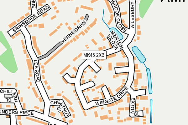 MK45 2XB map - OS OpenMap – Local (Ordnance Survey) MK45 2XB map - OS OpenMap – Local (Ordnance Survey)
