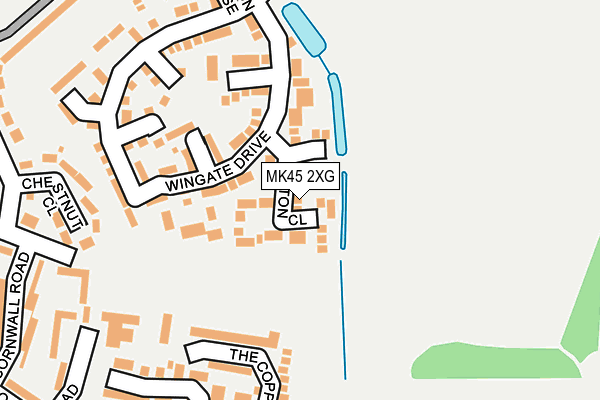 MK45 2XG map - OS OpenMap – Local (Ordnance Survey) MK45 2XG map - OS OpenMap – Local (Ordnance Survey)