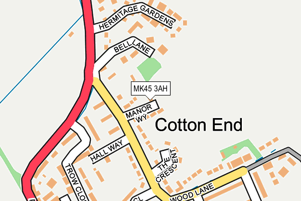 MK45 3AH map - OS OpenMap – Local (Ordnance Survey) MK45 3AH map - OS OpenMap – Local (Ordnance Survey)