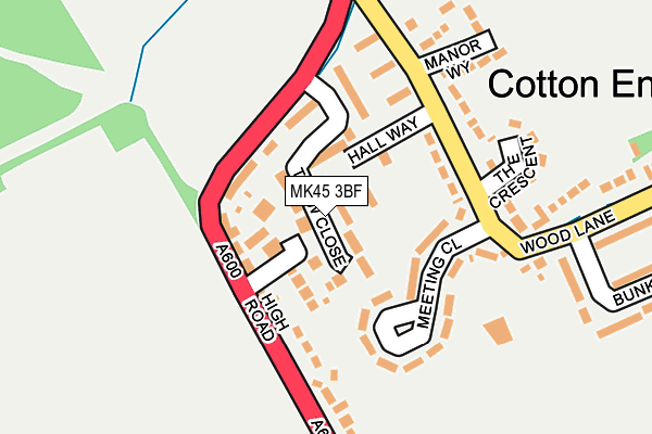 MK45 3BF map - OS OpenMap – Local (Ordnance Survey) MK45 3BF map - OS OpenMap – Local (Ordnance Survey)