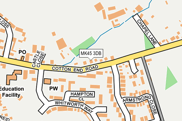 MK45 3DB map - OS OpenMap – Local (Ordnance Survey) MK45 3DB map - OS OpenMap – Local (Ordnance Survey)