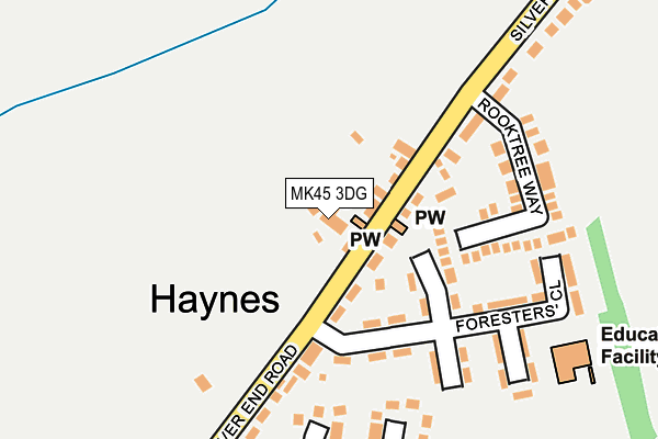 MK45 3DG map - OS OpenMap – Local (Ordnance Survey) MK45 3DG map - OS OpenMap – Local (Ordnance Survey)