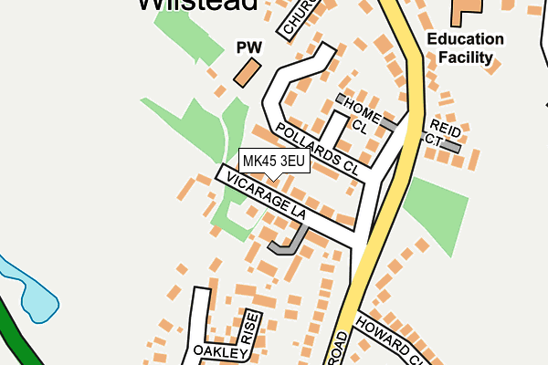 MK45 3EU map - OS OpenMap – Local (Ordnance Survey) MK45 3EU map - OS OpenMap – Local (Ordnance Survey)