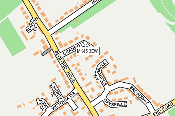 MK45 3EW map - OS OpenMap – Local (Ordnance Survey) MK45 3EW map - OS OpenMap – Local (Ordnance Survey)