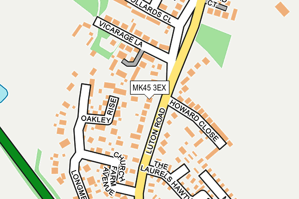 MK45 3EX map - OS OpenMap – Local (Ordnance Survey) MK45 3EX map - OS OpenMap – Local (Ordnance Survey)
