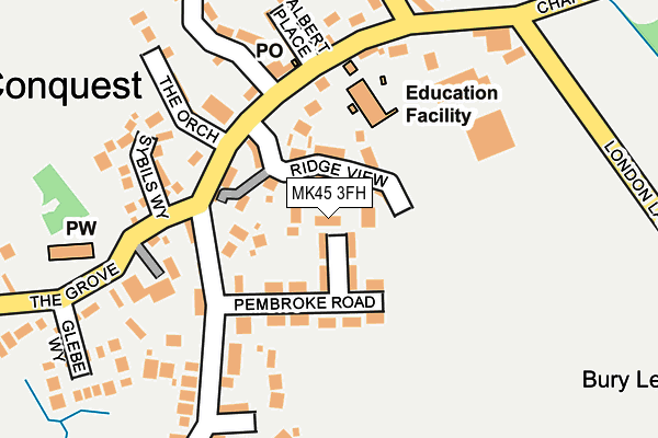 MK45 3FH map - OS OpenMap – Local (Ordnance Survey) MK45 3FH map - OS OpenMap – Local (Ordnance Survey)