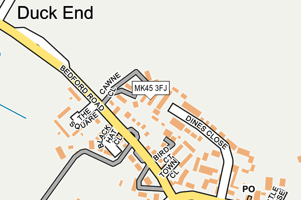 MK45 3FJ map - OS OpenMap – Local (Ordnance Survey) MK45 3FJ map - OS OpenMap – Local (Ordnance Survey)
