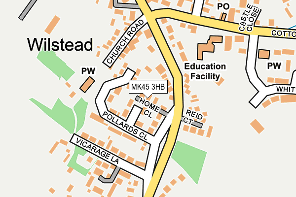 MK45 3HB map - OS OpenMap – Local (Ordnance Survey) MK45 3HB map - OS OpenMap – Local (Ordnance Survey)