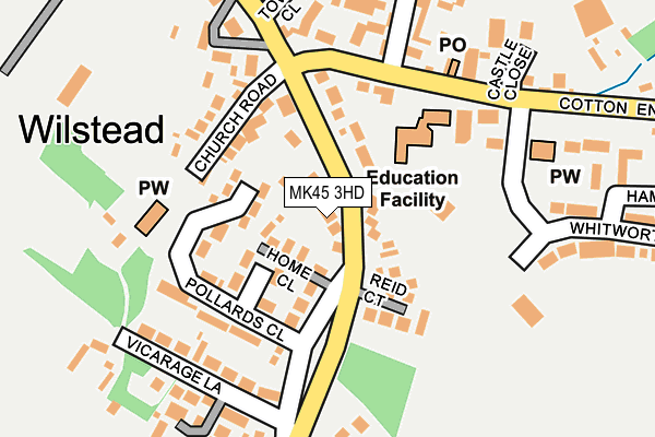 MK45 3HD map - OS OpenMap – Local (Ordnance Survey) MK45 3HD map - OS OpenMap – Local (Ordnance Survey)