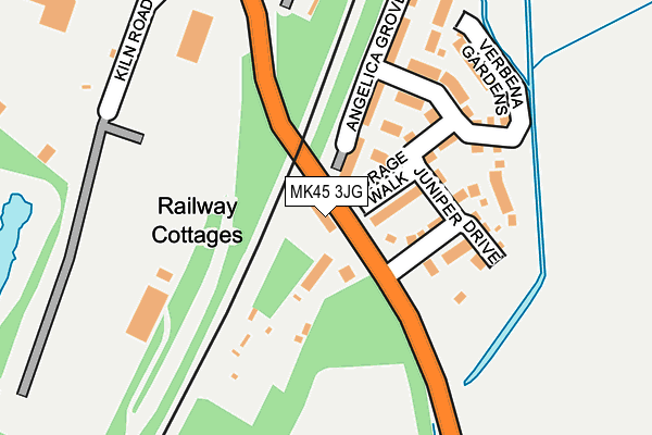 MK45 3JG map - OS OpenMap – Local (Ordnance Survey) MK45 3JG map - OS OpenMap – Local (Ordnance Survey)