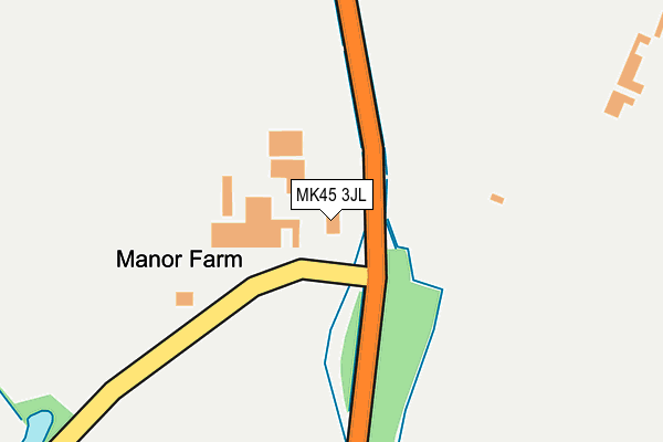 MK45 3JL map - OS OpenMap – Local (Ordnance Survey) MK45 3JL map - OS OpenMap – Local (Ordnance Survey)