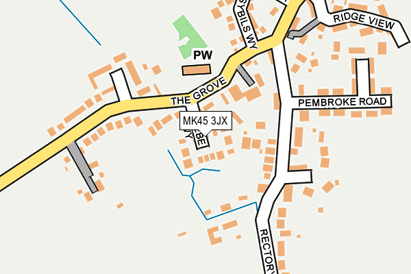 MK45 3JX map - OS OpenMap – Local (Ordnance Survey) MK45 3JX map - OS OpenMap – Local (Ordnance Survey)