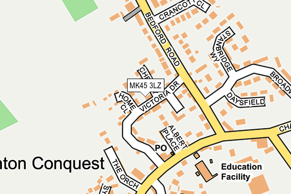 MK45 3LZ map - OS OpenMap – Local (Ordnance Survey) MK45 3LZ map - OS OpenMap – Local (Ordnance Survey)