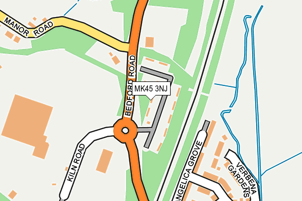 MK45 3NJ map - OS OpenMap – Local (Ordnance Survey) MK45 3NJ map - OS OpenMap – Local (Ordnance Survey)