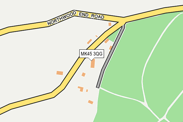 MK45 3QG map - OS OpenMap – Local (Ordnance Survey) MK45 3QG map - OS OpenMap – Local (Ordnance Survey)