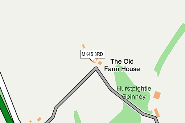 MK45 3RD map - OS OpenMap – Local (Ordnance Survey)