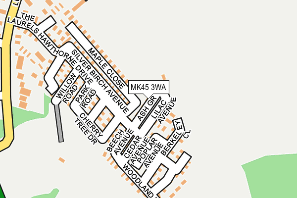 MK45 3WA map - OS OpenMap – Local (Ordnance Survey) MK45 3WA map - OS OpenMap – Local (Ordnance Survey)