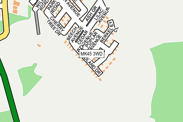MK45 3WD map - OS OpenMap – Local (Ordnance Survey) MK45 3WD map - OS OpenMap – Local (Ordnance Survey)